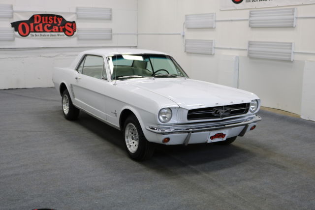 1965 White Ford Mustang Coupe