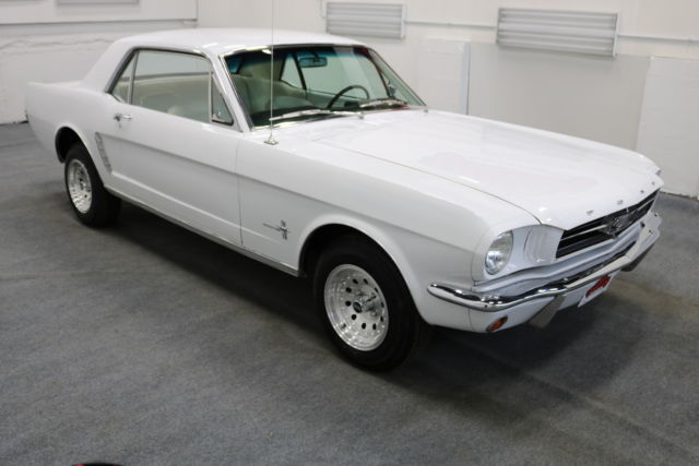 1965 White Ford Mustang Coupe