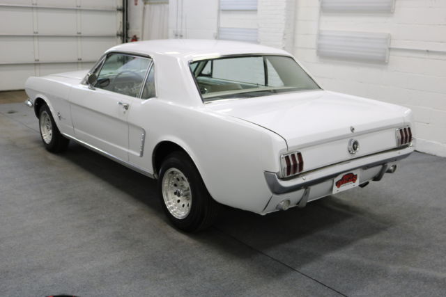 1965 White Ford Mustang Coupe
