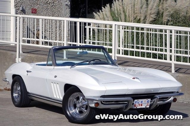 1965 White Chevrolet Corvette Convertible