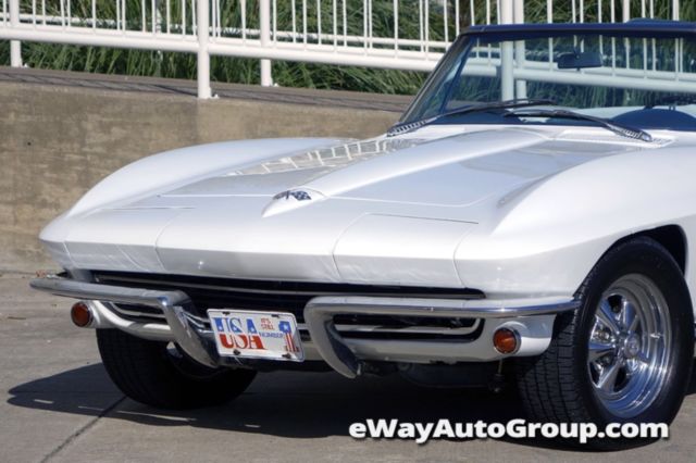 1965 White Chevrolet Corvette Convertible