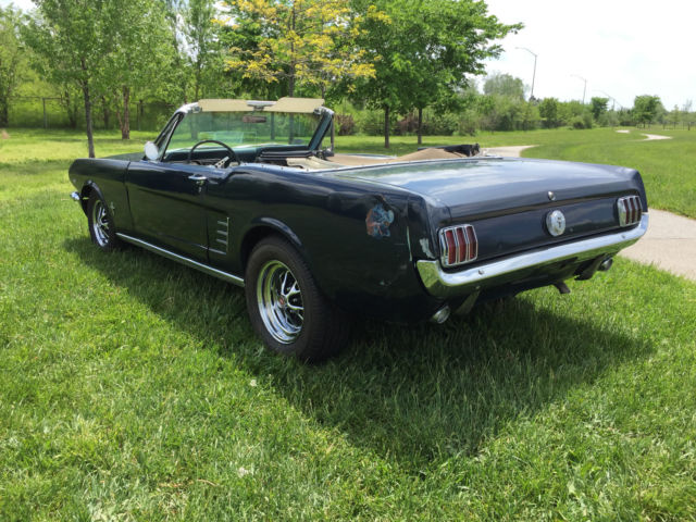 1966 NIGHTMIST BLUE Ford Mustang Convertible