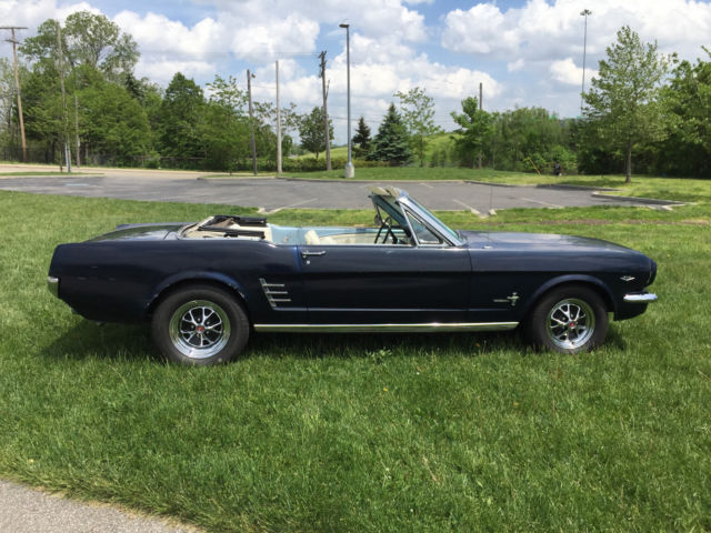 1966 NIGHTMIST BLUE Ford Mustang Convertible