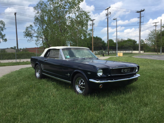 1966 NIGHTMIST BLUE Ford Mustang Convertible