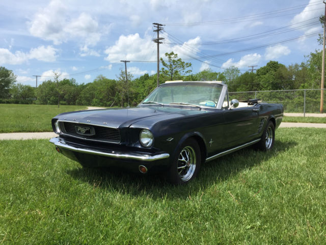1966 NIGHTMIST BLUE Ford Mustang Convertible