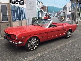 1965 Red Ford Mustang Convertible