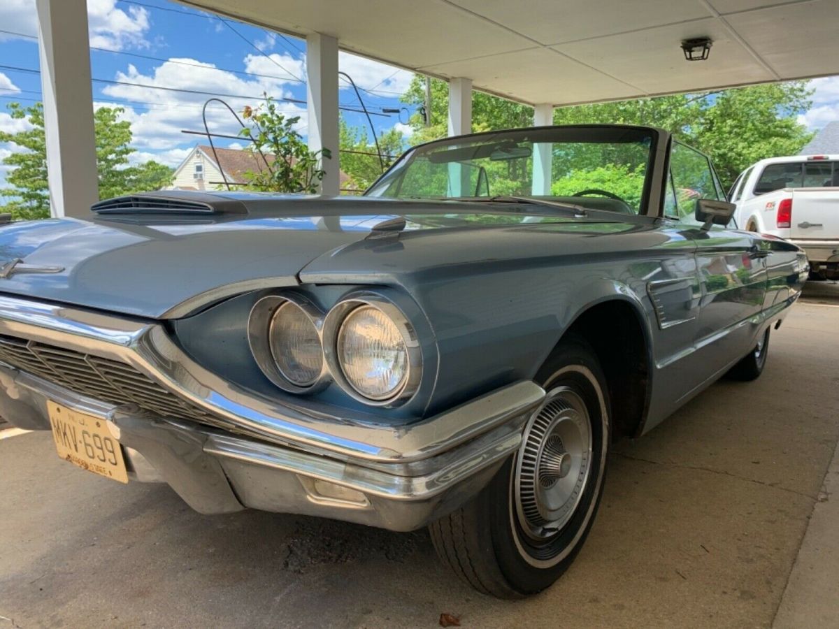 1965 Blue Ford Thunderbird Convertible