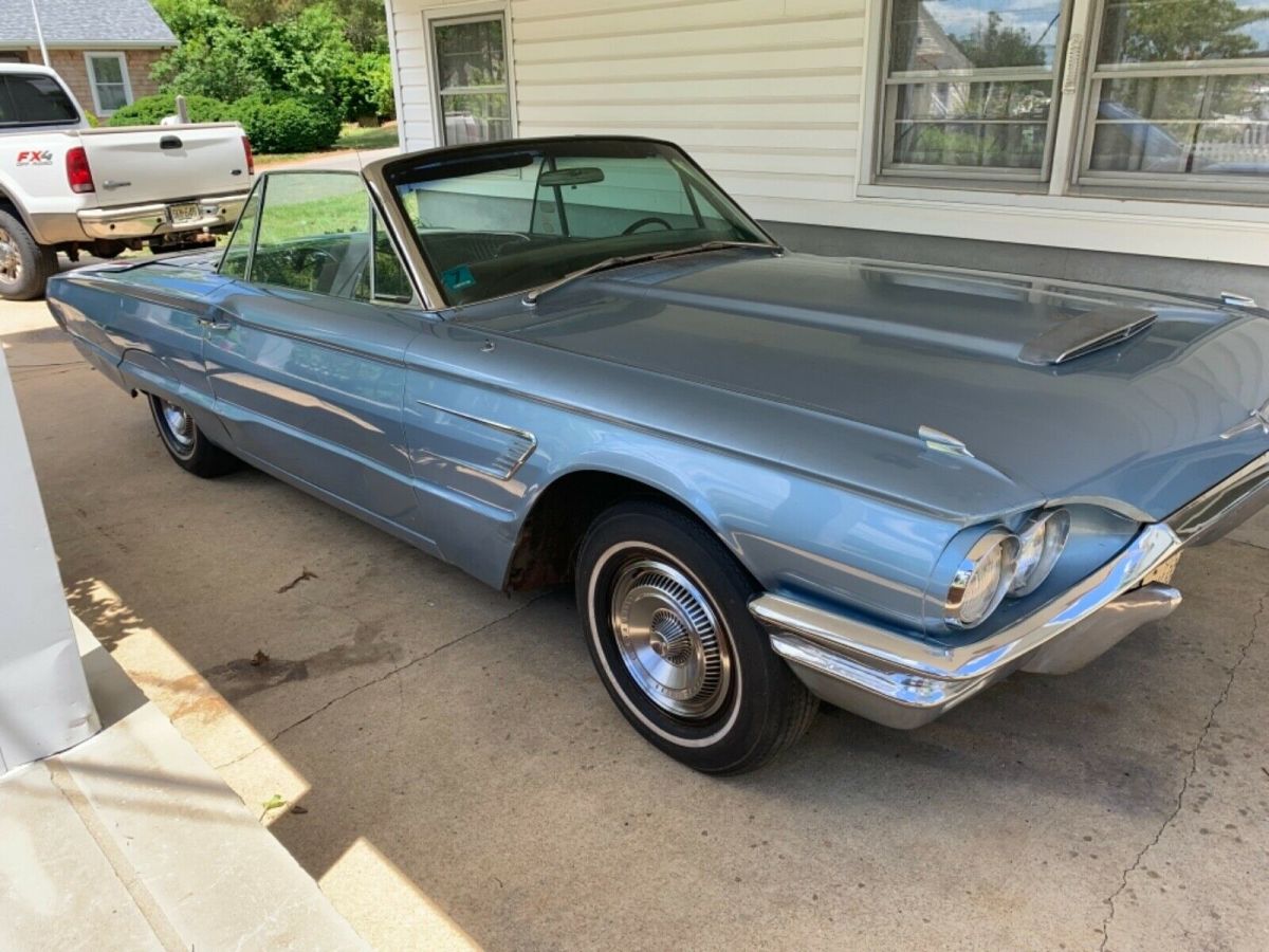 1965 Blue Ford Thunderbird Convertible