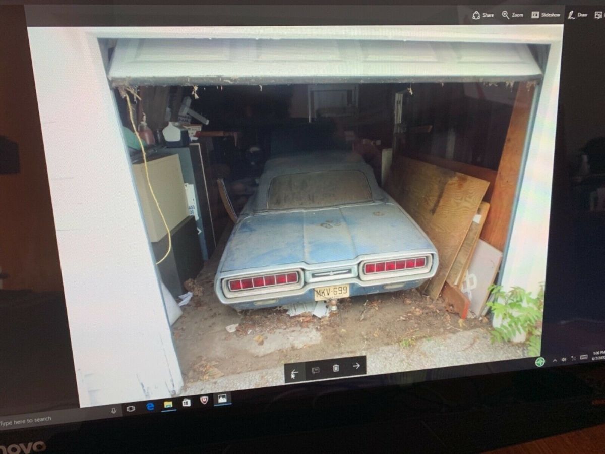 1965 Blue Ford Thunderbird Convertible
