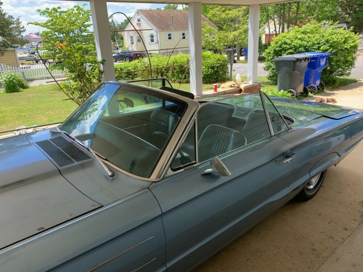 1965 Blue Ford Thunderbird Convertible