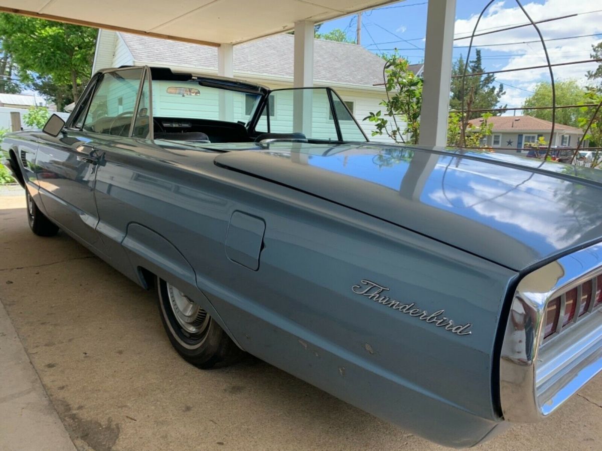 1965 Blue Ford Thunderbird Convertible