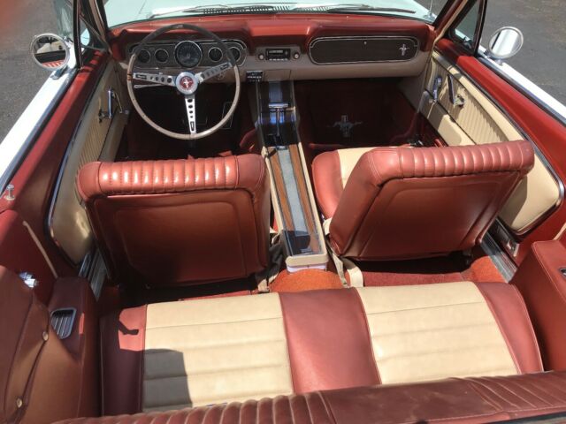 1965 White Ford Mustang Convertible