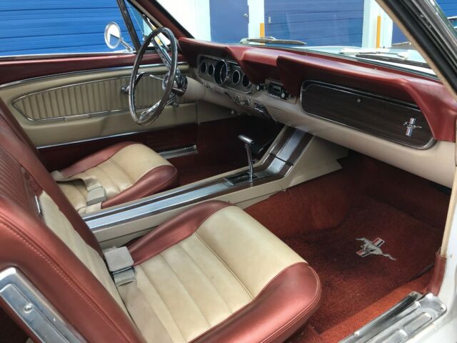 1965 White Ford Mustang Convertible