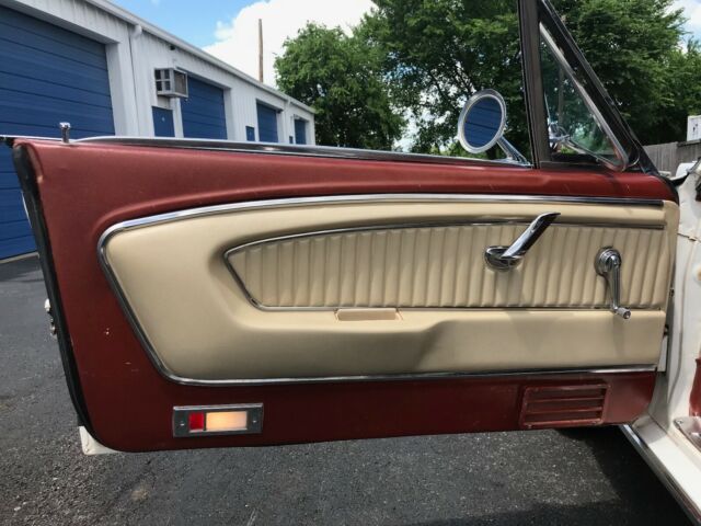 1965 White Ford Mustang Convertible