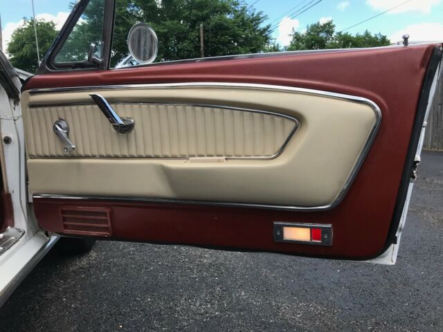 1965 White Ford Mustang Convertible