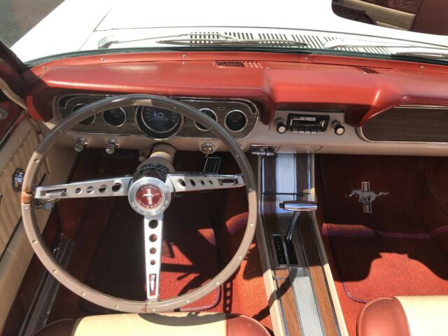 1965 White Ford Mustang Convertible