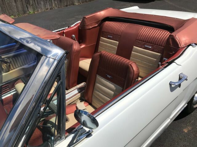 1965 White Ford Mustang Convertible