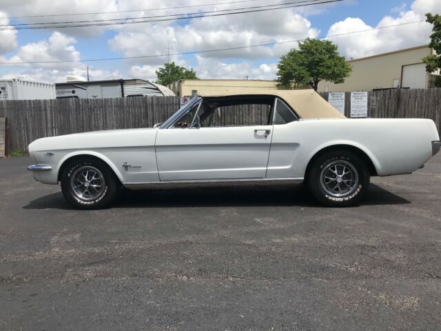 1965 White Ford Mustang Convertible