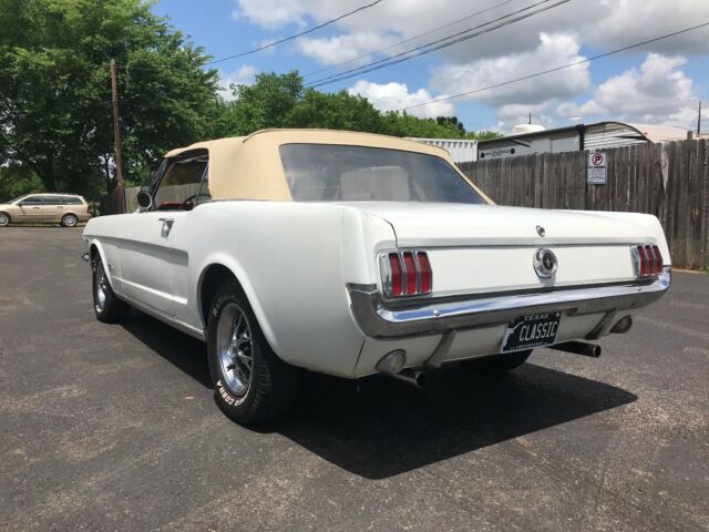 1965 White Ford Mustang Convertible