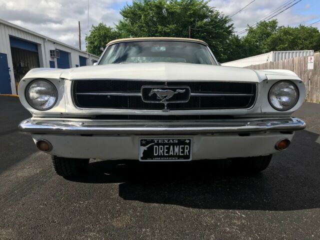 1965 White Ford Mustang Convertible