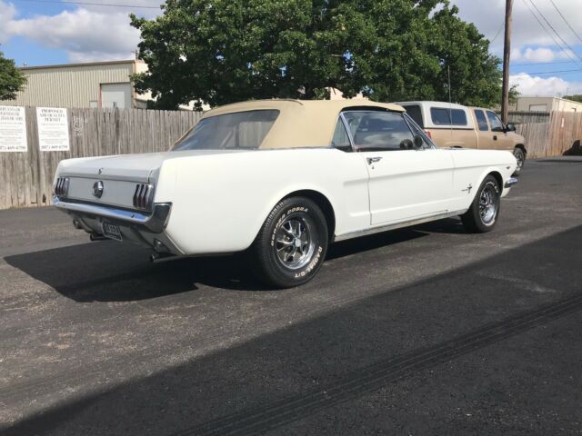 1965 White Ford Mustang Convertible