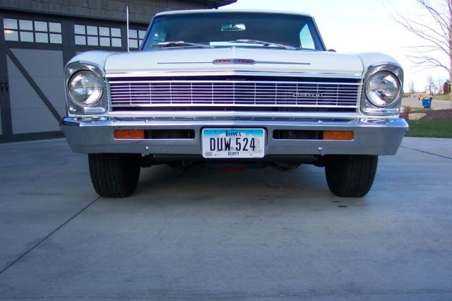 1966 White Chevrolet Nova Coupe