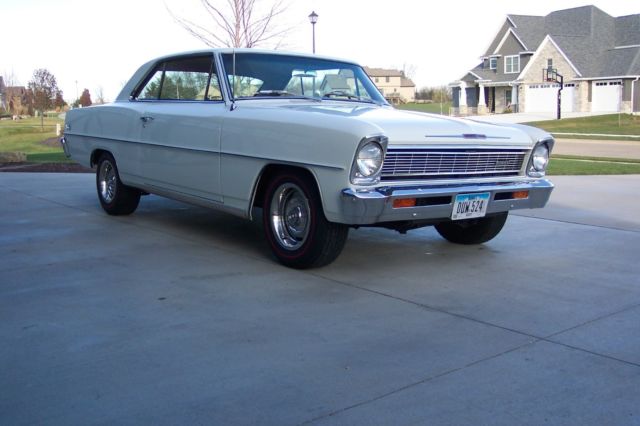1966 White Chevrolet Nova Coupe