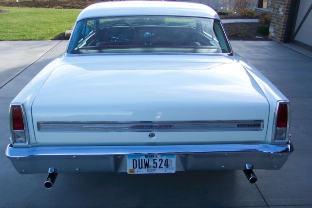 1966 White Chevrolet Nova Coupe