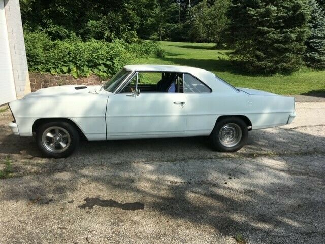 1966 White Chevrolet Nova Coupe
