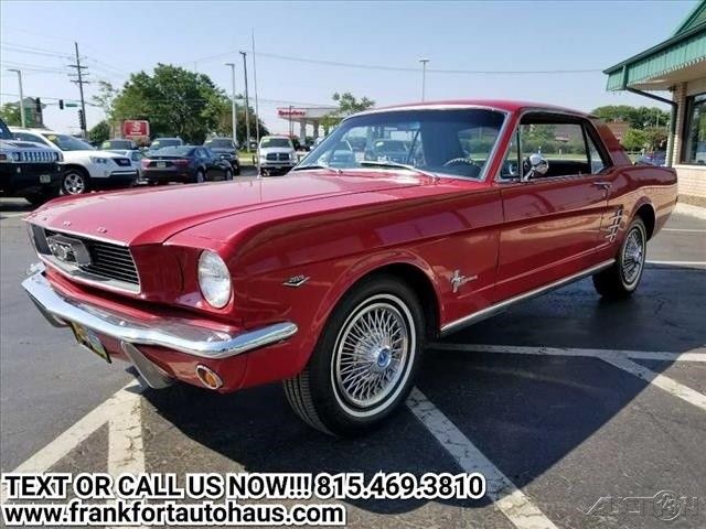 1966 Red Ford Mustang