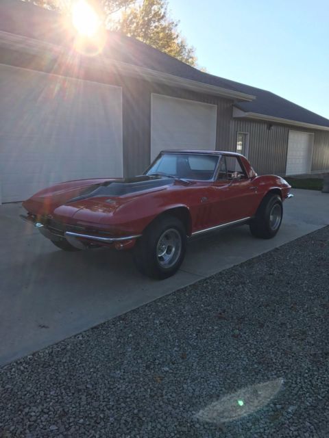 1966 Red Chevrolet Corvette Convertible