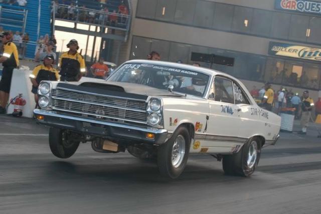 1966 White Ford Fairlane 2dr hard top