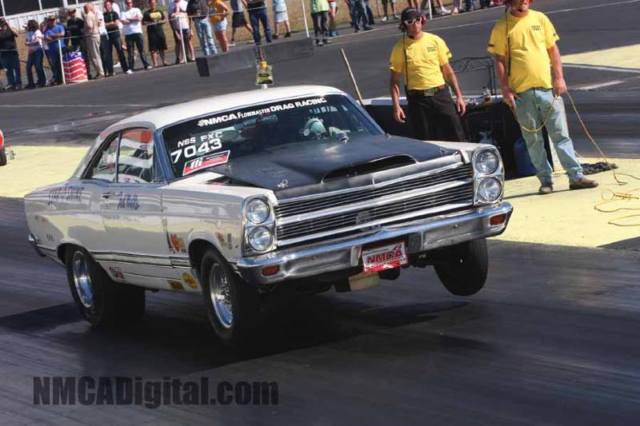 1966 White Ford Fairlane 2dr hard top