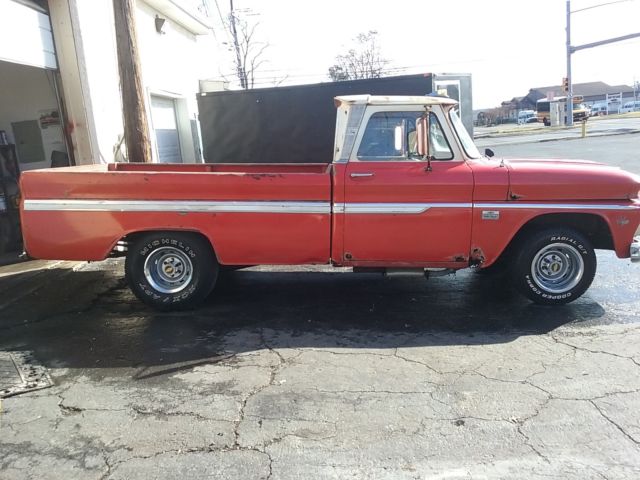 1966 Orange Chevrolet C-10 Standard Cab Pickup