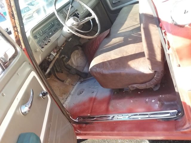 1966 Orange Chevrolet C-10 Standard Cab Pickup