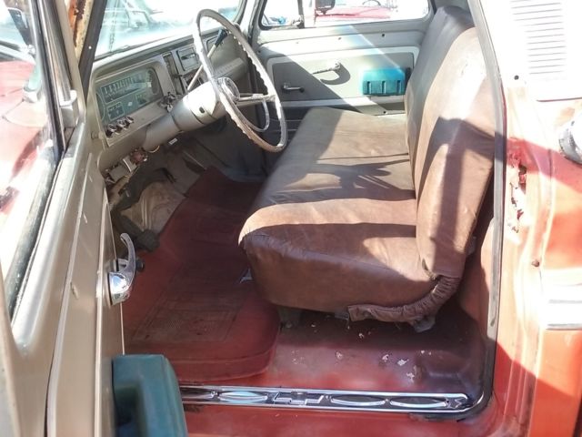 1966 Orange Chevrolet C-10 Standard Cab Pickup
