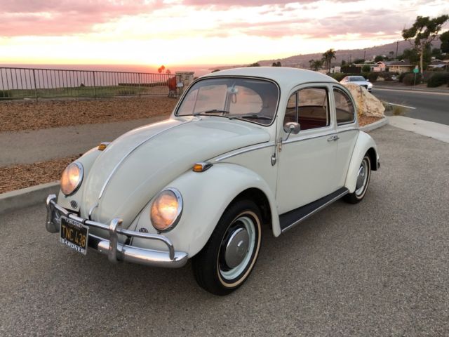 1966 White Volkswagen Beetle - Classic