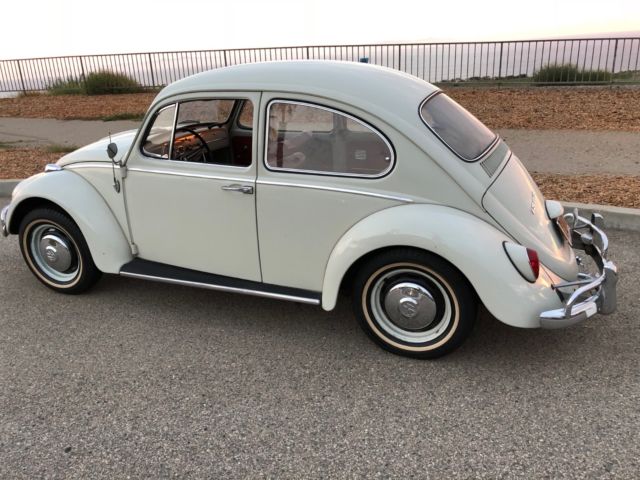 1966 White Volkswagen Beetle - Classic