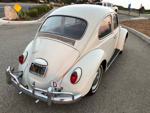1966 White Volkswagen Beetle - Classic