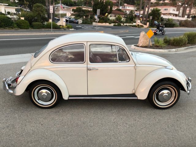 1966 White Volkswagen Beetle - Classic