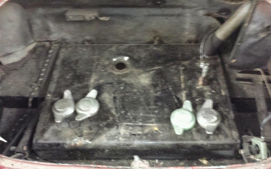 1966 Red Austin Healey 3000 Convertible