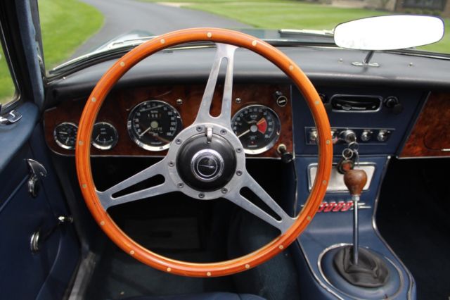 1966 Healey Blue White Coves Austin Healey 3000 Convertible