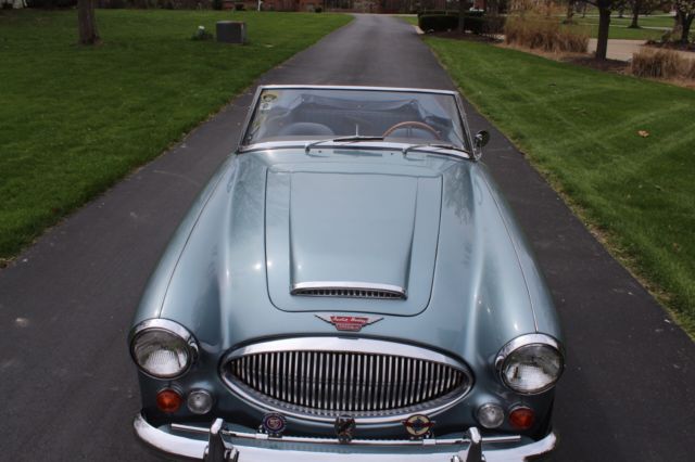 1966 Healey Blue White Coves Austin Healey 3000 Convertible