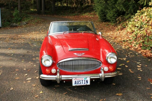 1966 Red Austin Healey 3000 Black