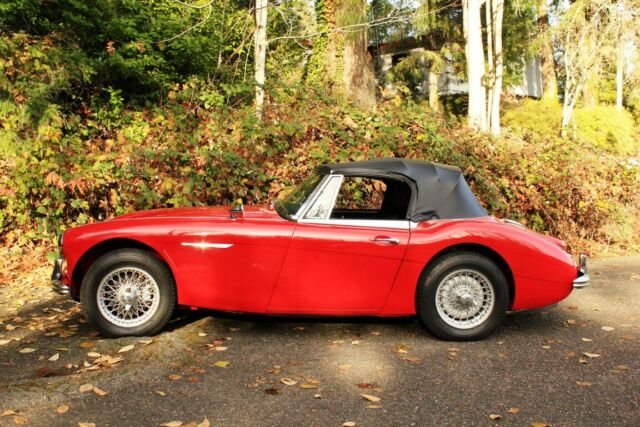 1966 Red Austin Healey 3000 Black
