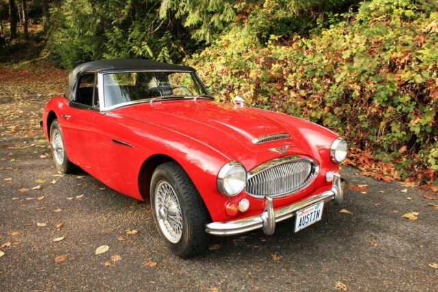 1966 Red Austin Healey 3000 Black