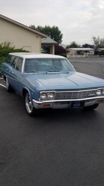 1966 Blue Chevrolet Bel Air/150/210 Wagon