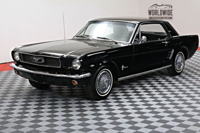1966 Black Ford Mustang