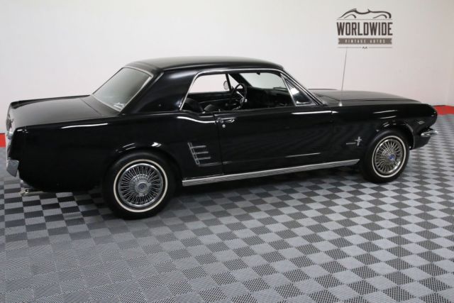 1966 Black Ford Mustang