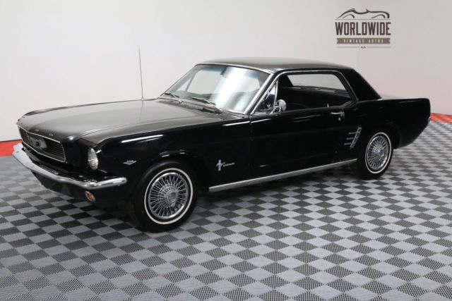 1966 Black Ford Mustang